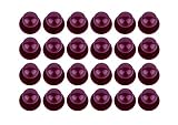 DESERMO 24er Set Kugelknöpfe für Kochjacken | Hochwertige Kochjackenknöpfe für alle Kugelknopf-Kochjacken | Profi Kochknöpfe mit großer Farbauswahl (Bordeaux/weinrot)