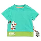 Sigikid Jungen T-Shirt, türkis/Safari, 74
