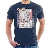 Casper The Friendly Ghost Flowers Comic Frame Men's T-S