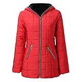GFGHH SHIZUANYUE Damen Winter Dicker Warmer Parka Mantel Lange Baumwolljacke mit Fell Schwarze Fleecejacke Kapuzenwindjacke Langarmjacke Funktionsjacke Mode Kapuzenpullover Reine Farbe Übergangsjack