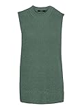 VERO MODA Damen VMLEA SL O-Neck Vest Color Pullover, Laurel Wreath, M