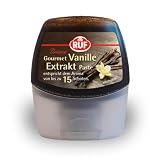 RUF RUF Gourmet Vanille-Extrakt, entspricht dem Aroma von 15 Vanille-Schoten, Vanille-Paste aus echter Tahiti-Vanille, in praktischer Squeeze-Flasche, 77 g