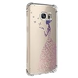 Case für Samsung Galaxy S6 Hülle Transparent Handyhülle Weiche Silikon Gel TPU Bumper Durchsichtig Schutzhülle Kreativ Muster Handytasche case für Samsung Galaxy S6 (2)