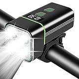 Creely Verbesserter 4 LED USB Wiederaufladbarer Fahrrad Scheinwerfer 2000 Lumen Super Helles Fahrrad Vorder Licht 8 Modi Fahrrad L