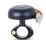 Vlook 2Pcs Retro Fahrradklingel, Messing Fahrrad Hupe, passt 15MM bis 24MM Lenker, Rostschutz, lauter Sound, Roller Ebike D