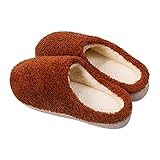 Hausschuhe Damen Flauschig Pantoletten Plüsch Herren Fleece Slipper Pantoffeln Flip Flop Warm Schlappen Gästehausschuhe Winterschuhe Schuhe Pantoffel Flacheschuhe Filzp