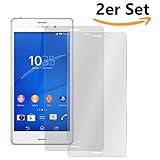 Conie SE14159 2er Set 9H Panzerfolie Kompatibel mit Sony Xperia Z3, 2X Panzerglas Schutz Folie Anti-Öl, Anti-Finger Print Gorilla Glas für Xperia Z3 Handyfolie (2 Stück) 2X G