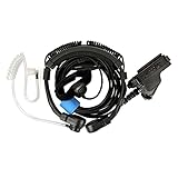 MINGYUYUYY Teleskop-Hals-Kontrollmikrofon-Headset-Mic-Fit for Motorola HT1000 XTS1500 XTS2500 XTS3000 XTS3500 MT2000 Walkie Talkie-Radios. (Color : Black)