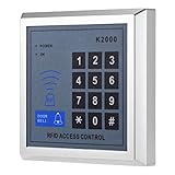 P Prettyia Digital Keyless Elektronisches Türschloss Zutrittskontrolle mit Kombination/Karte für Haus/Büro/Bad/Schule, 3 Entry (500 Benutzer)