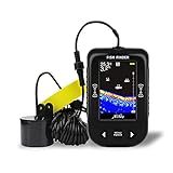 Tragbarer Echolot Fischfinder Boot Sonar Angeln Fischfinder LCD Verkabelt Angeln Echolot Tiefenmesser für Boot Kajak S