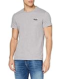 Superdry Mens OL Vintage EMB Tee T-Shirt, Coastal Pink Grit, Larg