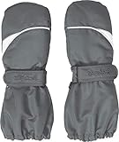 Playshoes Kinder - Unisex 1er Pack warme Winter-Handschuhe mit Klettverschluss Fäustling, Grau (Grau (Grau 33)), 1 (Herstellergröße: 1)