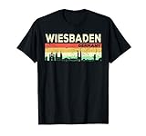 Mein Wiesbaden Skyline Deutschland Heimat Stadt Souvenir T-S