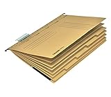 Original Falken Projekthefter und Personalhefter UniReg. Made in Germany. Aus Recycling-Karton für DIN A4 kaufmännische Heftung braun Blauer Engel Personalakte Personalmapp