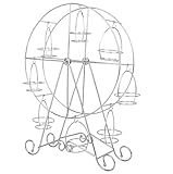 SODIAL(R) Einzigartig 8-Tasse Edelstahl?Rotierend Riesenrad Cupcake Staender B