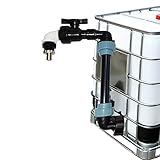 GIMOCOOL IBC Schwanenhals 3/4' Doppel Wasserhahn IBC Tank Adapter S60x6 Für IBC-Container Regentonne Regenwassertank Bequeme Befüllen Der Gießk