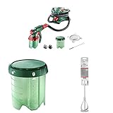 Bosch elektrisches Farbsprühsystem PFS 5000 E (für Lack/ Lasur/ Wandfarbe, im Karton) + Constant Feed Farbbehälter für Bosch PSF 3000-2, PFS 5000 E (1000 ml) + Rührkorb