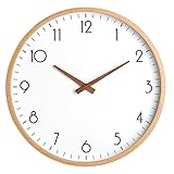 Wanduhr mit lautlosem Uhrwerk ohne Tickgeräusche,Dekoration, Wohnzimmer, Zuhause, Küche, Schule, Büro,Minimalistischer Stil,E▁8