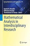 Mathematical Analysis in Interdisciplinary Research (Springer Optimization and Its Applications, 179, Band 179)