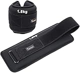 Sportneer Fußgelenkgewichte, Weicheisen Fuß- & Handgelenk Gewichte für Frauen, Männer und Kinder, Null Leckage und waschbar, 1.5kg pro Knöchel, 2 Packung 3kg