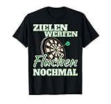 Lustiges Zielen Werfen Fluchen Nochmal Dart Geschenk Spruch T-S