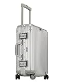 Rimowa Topas Multiwheel Cabin Trolley Koffer Reisekoffer Handgepäck 55x40x20 IATA 52 silb