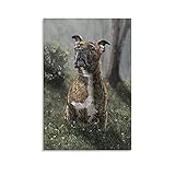 XIONGJIE Wandbild, Motiv 'Deep Thoughts', Leinwand, Wandkunst, Wohnzimmer, Poster, Schlafzimmer, Gemälde, 30 x 45