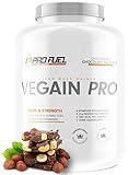 VEGAIN PRO | Weight & Mass Gainer | 100% Vegan | Komplexe Kohlenhydrate + veganes Protein für den Muskelaufbau | Sehr lecker | Ohne Maltodextrin | Made in Germany | 2,2 kg - CHOCOLATE HAZELNUT