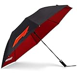 Fuel For Fans Unisex Formula 1 F1 Tech Collection Regenschirm mit großem Logo, Schwarz, Einheitsgröß