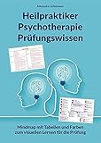 Heilpraktiker Psychotherapie Prüfungswissen: Mindmap mit Tabellen und Farben zum visuellen Lernen für die Prüfung