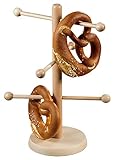 KESPER 68215 Brez'n- und Wurstständer aus Buchenholz Höhe 37 cm/B