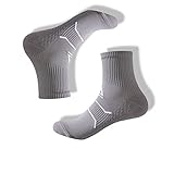 Fnho 7 Paar Lauf-Fitness-Socken, schweißabsorbierende und reibungsfreie Sportsocken, grau, Damen (Größe 34-39),Neuheit Baumwolle Socken,Flauschig Stoppersock