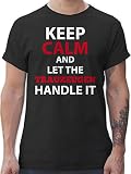 JGA Junggesellenabschied Männer - Keep Calm Trauzeuge - M - Schwarz - trauzeuge Tshirt - L190 - Tshirt Herren und Männer T-S