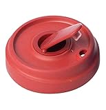 Ersatzdeckel kompatibel für BambooCup Kaffeebecher Deckel 95 x 95 x 22 mm Deckel Kaffee Becher (Rot)
