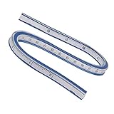 Hotaluyt Flexible Kurvenlineal Helix Drafting Zeichnung Messen Werkzeug weichen Kunststoff Maßband Lineal 30