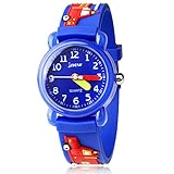 Kinder Uhr, Armbanduhr für Kinder Jungen und Mädchen, 30M wasserdichte Analog Quarzuhr, 3D Cute Cartoon Uhr, Digitale Kinderuhr, Teaching Handgelenk Uhren mit Silikon Armband, Kids W