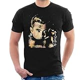 VINTRO James Dean Quiff Männer T-Shirt Ursprünglicher Porträt von Sidney Maurer (Schwarz,L)