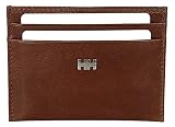 Elbleder Kredit-Kartenetui Leder Braun für Herren und Damen Echtleder Mini Geldbörse klein ohne Münzfach RFID-Blocker Schutz minimalistisch extra flach Design Portemonnaie Geldb