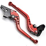 motorradhebel kurz Short & Lange Motorrad-Zubehör CNC-Bremsen-Kupplungs-Hebel gepasst for Ducati 749 S R 749S 749R 2003 2004 2005 2006 Kupplungshebel (Color : Regular Red)