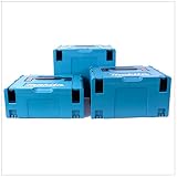 Makita MAKPACSET Makpac Set 2 3 + Gr. 4 Transportbox und Werkzeugk