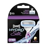 Wilkinson Sword Hydro Silk Rasierklingen für Damen Rasierer, 3 Kling