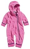 Playshoes Unisex Baby Fleece-Overall Farblich Abgesetzt, Rosa (Pink 18), 68