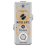 Vivlex LEF-319 Noise Gate Noise Suppressor Rauschunterdrückung Gitarreneffekte Pedal für E-Gitarren Bass mit True Byp