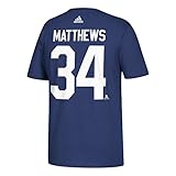 NHL T-Shirt Toronto Maple Leafs Auston Matthews #34 Logo Eishockey blau (L)