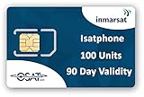 OSAT Inmarsat IsatPhone Prepaid-SIM-Karte mit 100 Einheiten (77 Minuten) Gültig für 90 Tag