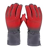 Beheizte Handschuhe, elektrische Heizhandschuhe, 3 Stufen, Temperaturanpassung, Winter, warme Handschuhe, Handwärmer für Männer und Frauen, Outdoor, Radfahren, Skifahren (mit Batterie)