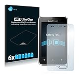 Savvies 6X Schutzfolie kompatibel mit Sony Ericsson Xperia Active ST17i Displayschutz-Folie Ultra-transp