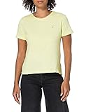 Tommy Jeans Damen TJW Slim Jersey C Neck T-Shirt, grün, Larg