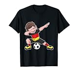 Fußball Deutschland Trikot - Dabbing Fußball Junge deutsch T-S