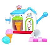yoptote Wasserspielzeug Badewanne Kinder Eisständer Eismaschine Spielset Schaumeismaschine für die Badewanne in Farbenfrohem Design -Ab 3 4 5 Jahre (Mehrweg)